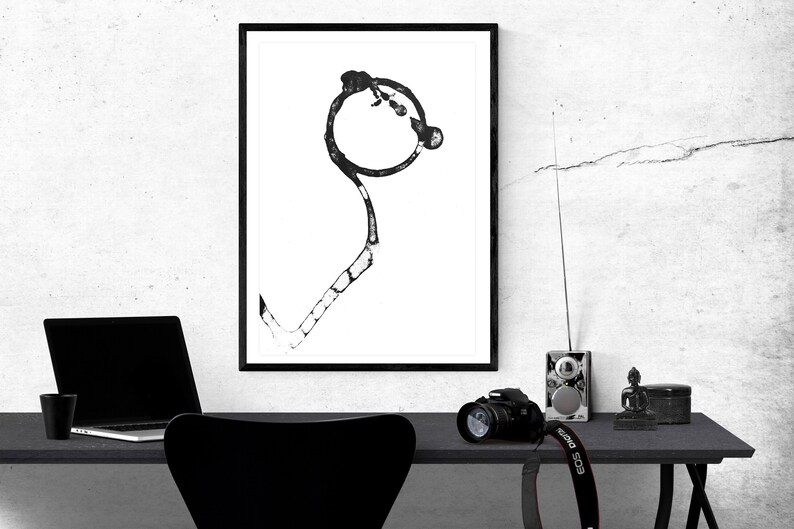 Simple Black And White Wall Painting