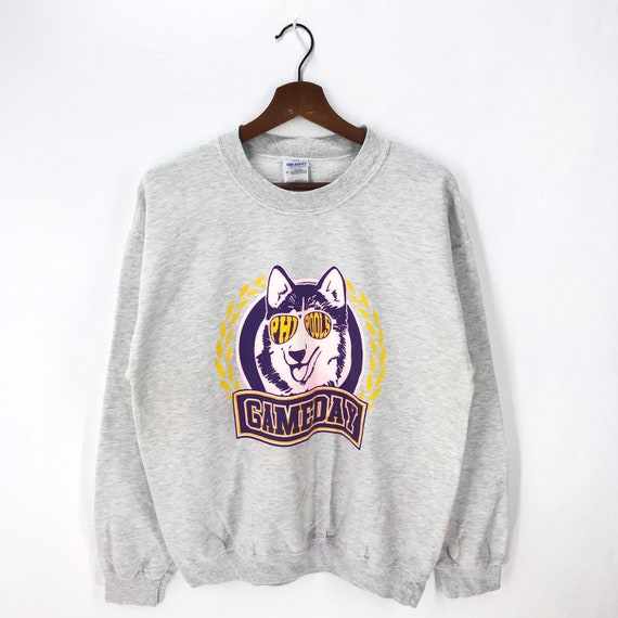 Vintage Gildan Big Logo Wolf Crewneck Sweatshirt