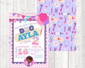 Invitation d'anniversaire de Doc McStuffins