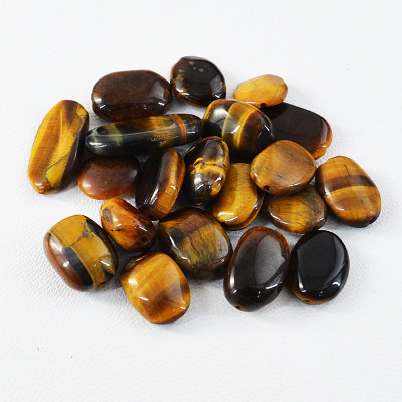 Tiger Eye Drilled Beads Lot