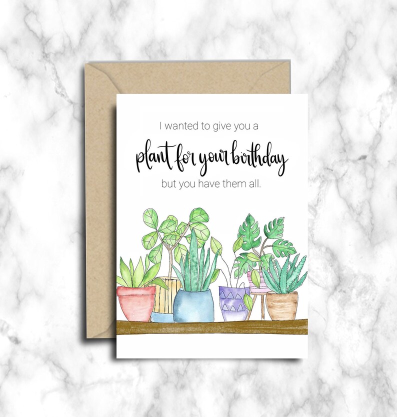 Birthday Plant Lover for Someone Who Has All the Plants. Etsy