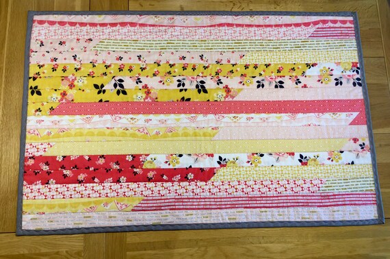 mustard cot quilt