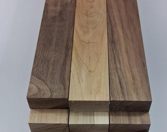 15 Kiln-Dried Black Walnut and Maple Craft Wood Boards (18" x 2" x 3/4" +/-1/16")