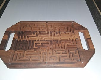 Black Walnut Wooden Maze Game