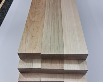 15 Kiln-Dried Maple Craft Wood Boards (12" x 2" x 3/4" +/-16th of an inch)
