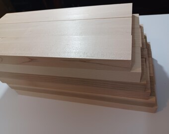 20 Kiln-Dried Maple Craft Wood Boards (18" x 1.5" x 3/4" +/-16th of an inch)