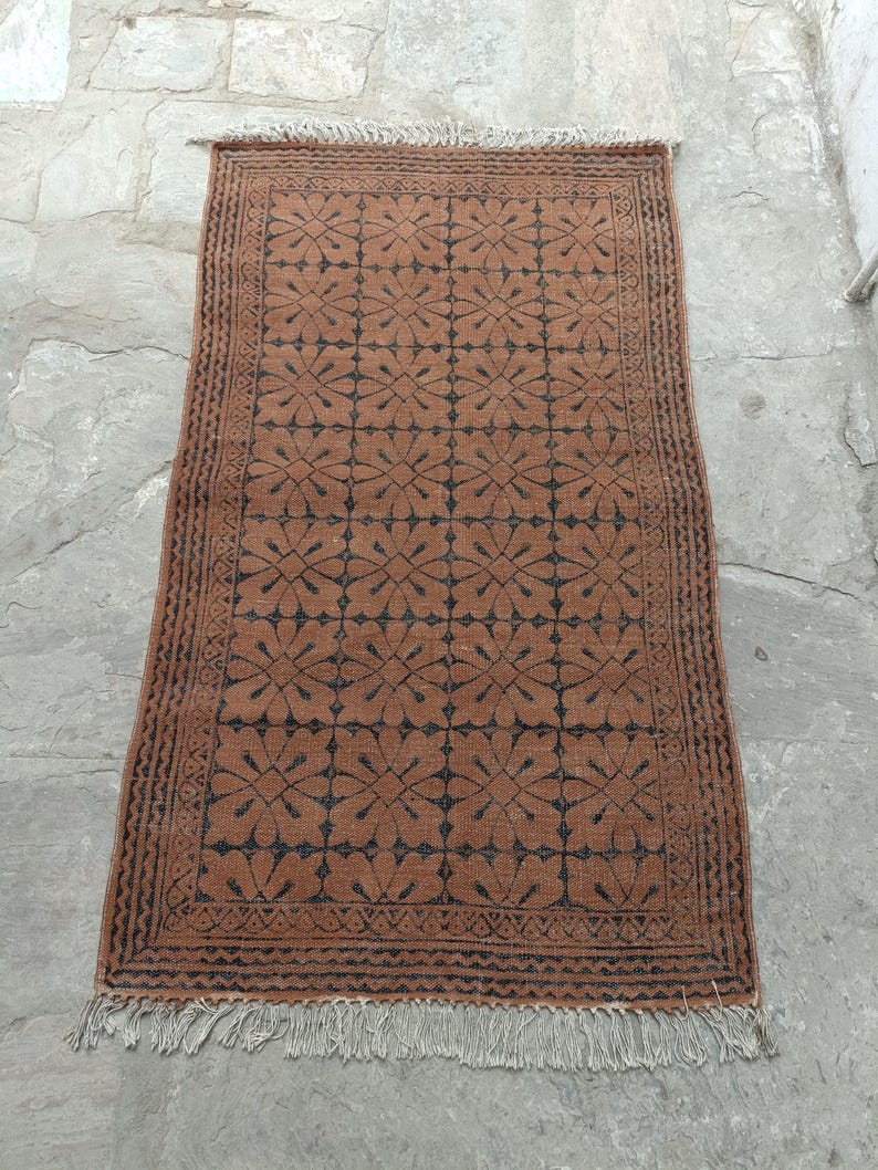 Dark Brown Square Rug Dinning Table Rug Livingroom Entryway Bedroom Rug ...