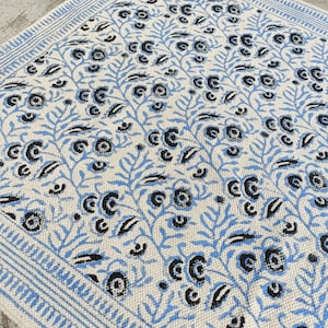 2x10,2x12,2x20,3x10,3x20,4x10,4x20 Runner, Hallway Runner, Cotton Kitchen Runner, Handmade Floor Runner, Blue Floral Stair Runner, Dari Rug