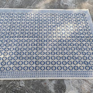 8x10,9x12,10x14,12x14,12x15,12x20 Rug Blue Oversized Rug Handmade Cotton Rug Bedroom Rug Floor Rug Living Room Rug Office Indoor Outdoor Rug
