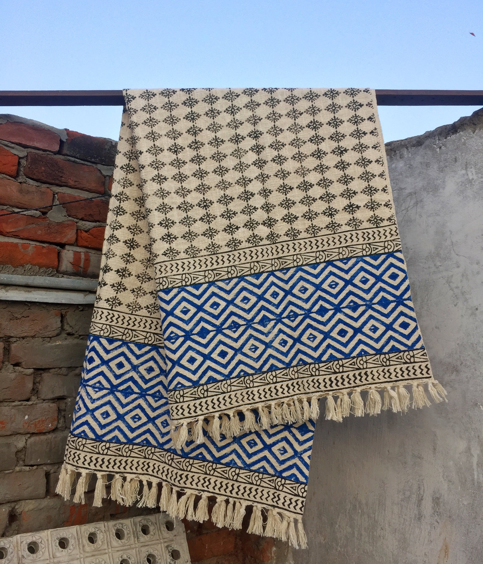 Indian Throw/Cotton Throw/Handmade Throw/Handloom Etsy