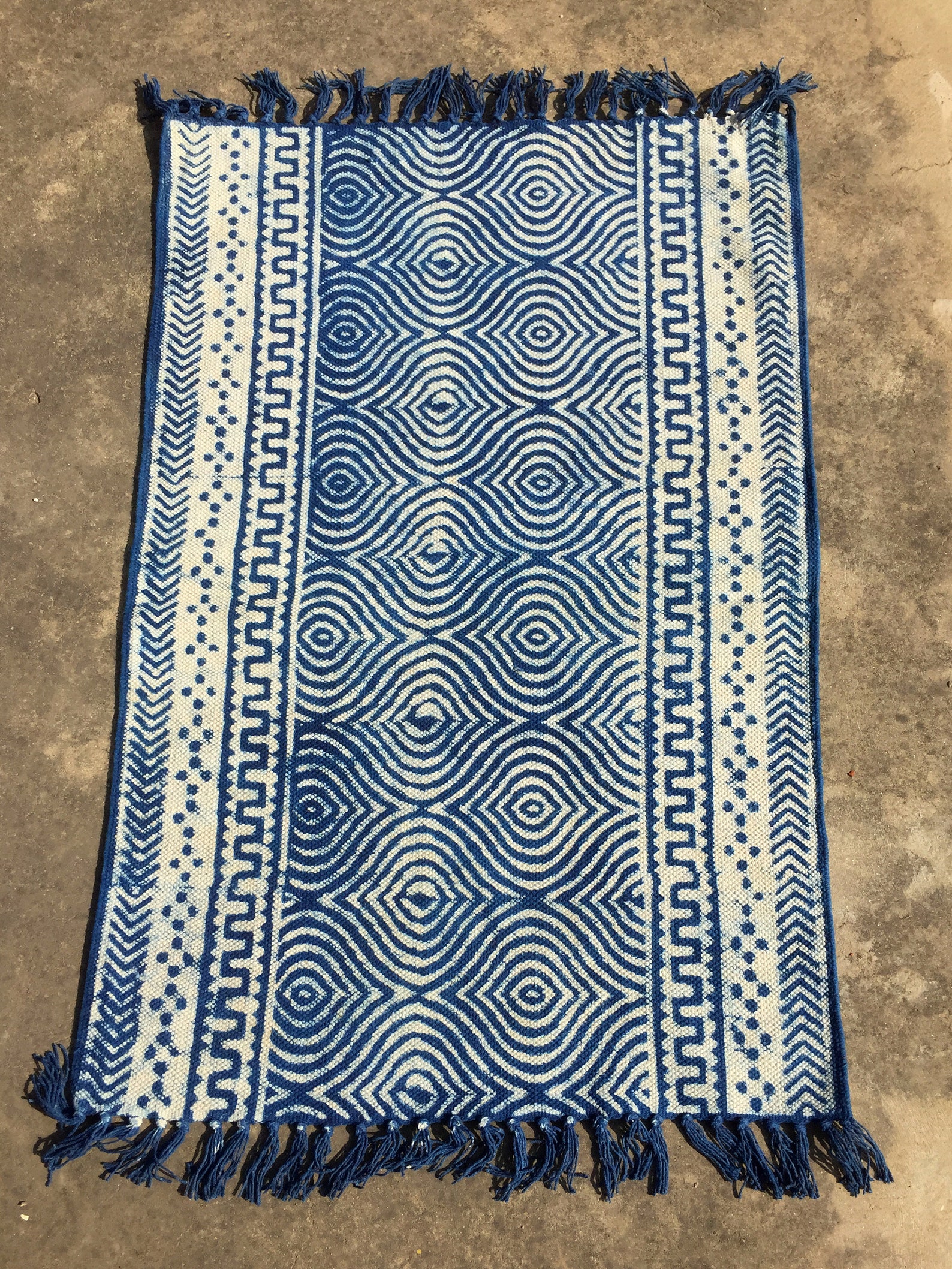 2x3 Door Mat Rug Small Rug Blue Rug Home Decor Dari Rug Carpet Etsy