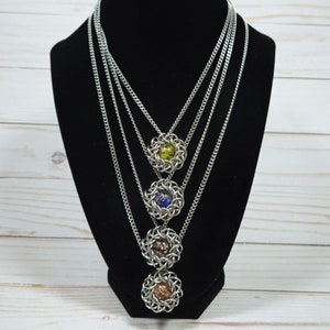 HP3 Capture Pendant, Chainmail Necklace, Glow in the Dark