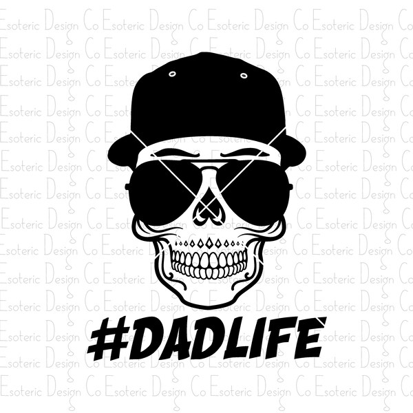 Dad Skull Svg - Etsy