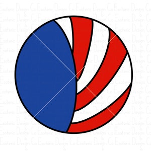 Red White & Blue Full Color PNG Design - Digital Download - Sublimation Screen Print Design Graphic American Flag Patriotic Hand Drawn