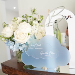 Cloud Bar Sign , cloud theme, on cloud 9, dreamy baby shower, drink menu, baby sprinkle, cloud event, drink sign, dream theme, cloud shower