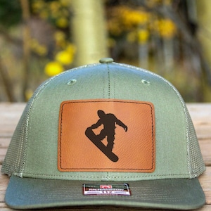 Sasquatch Snowboard Hat | Bigfoot Patch Snapback Trucker Hat