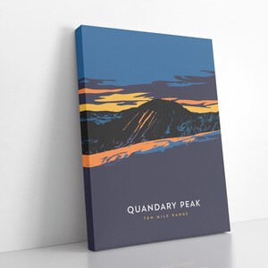 Quandary Peak Colorado 14er Canvas Print - Fine Art, Mountain ...