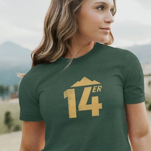 14er Mountain Tee - shirt, t-shirt, 14ers, outdoors, colorado hiking