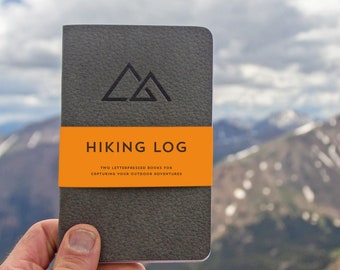 Wandern Journal Log (2 Pack) Outdoor Spur Notizbuch, umweltfreundlich, hergestellt in den USA