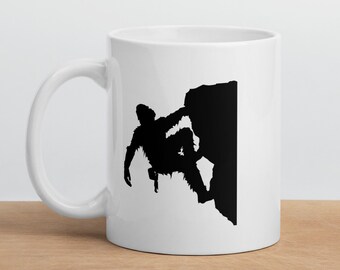 Sasquatch Rock Climbing Coffee Mug (11oz)