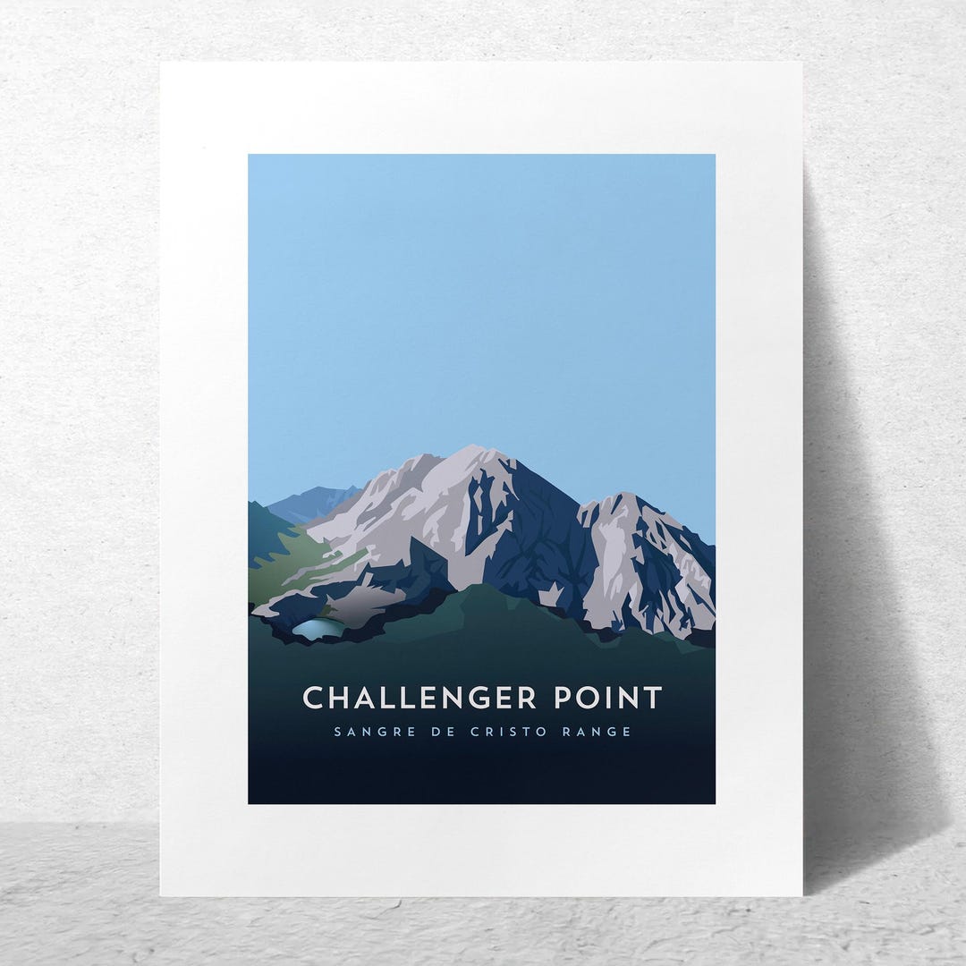 Challenger Point Colorado 14er Print - Custom Sizes, Framed Art ...