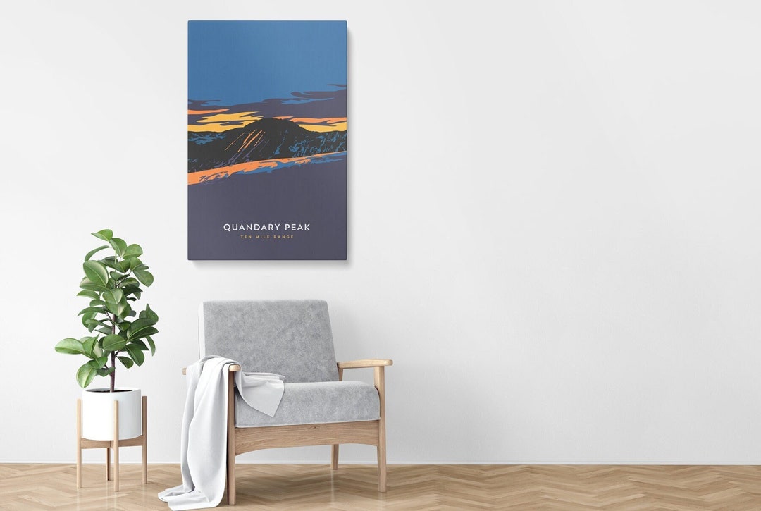 Quandary Peak Colorado 14er Canvas Print - Fine Art, Mountain ...