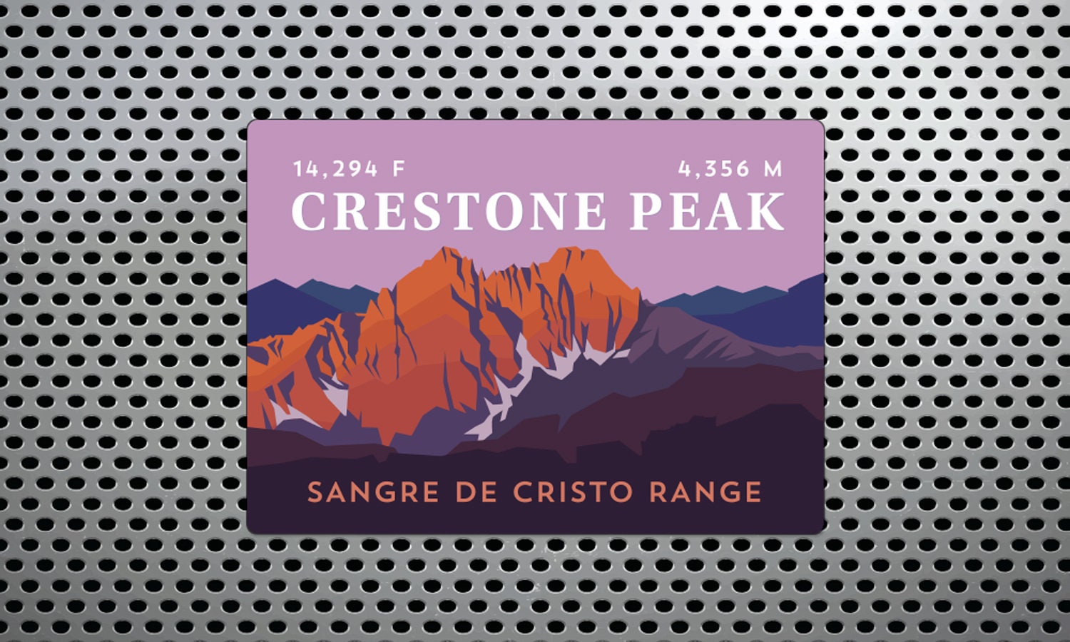 Crestone Peak Colorado 14er Magnet high quality durable | Etsy