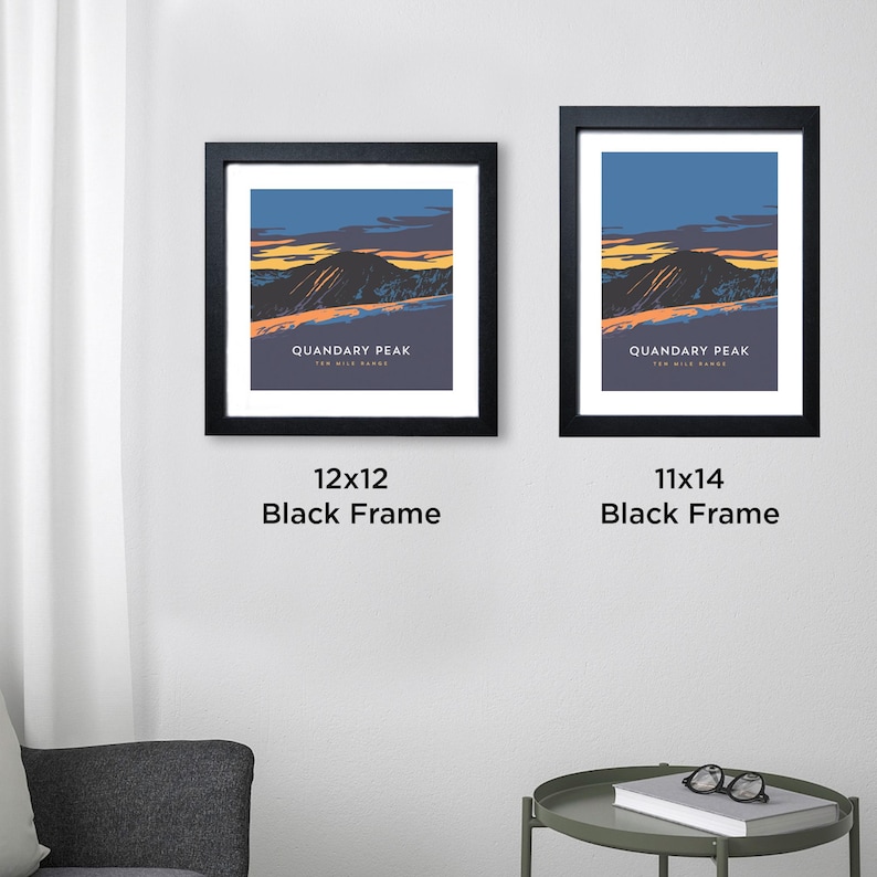Quandary Peak Colorado 14er Print - Custom Sizes, Framed Art, Mountain ...