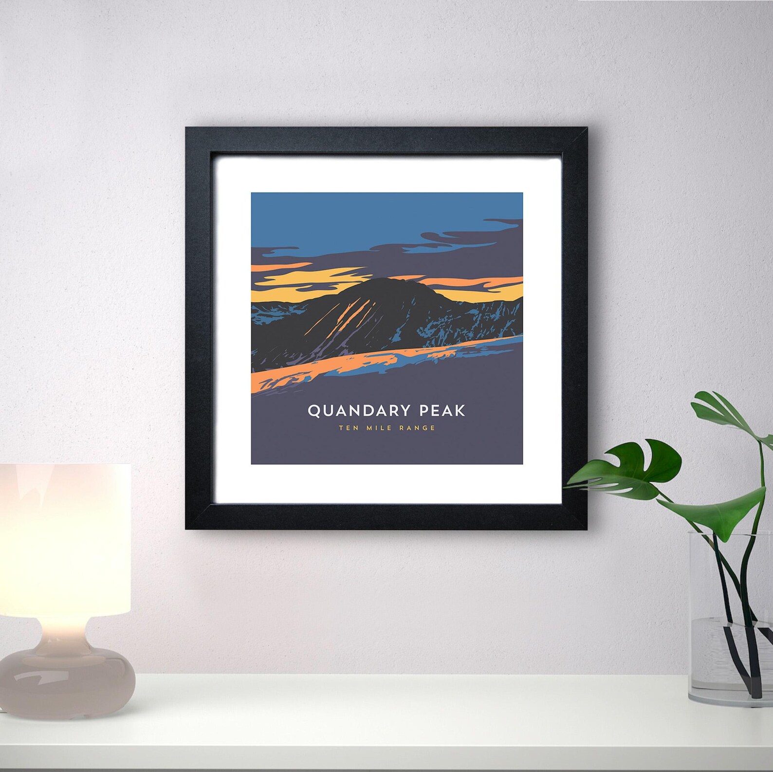 Quandary Peak Colorado 14er Print - Custom Sizes, Framed Art, Mountain ...