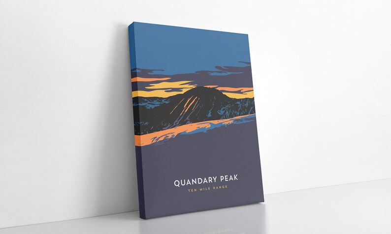 Quandary Peak Colorado 14er Canvas Print - Fine Art, Mountain ...