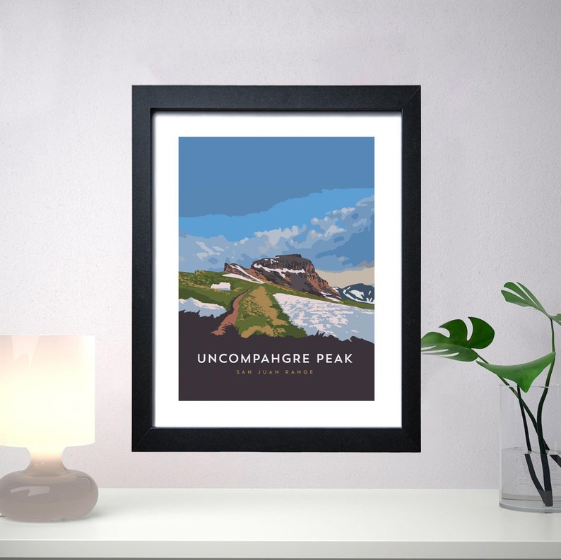 Uncompahgre Peak Colorado 14er Print - Custom Sizes, Framed Art ...