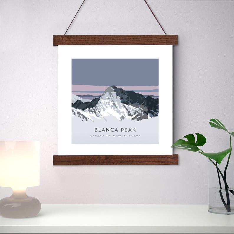 Blanca Peak Colorado 14er Art Print - Poster, Custom Sizes, Framed - Etsy