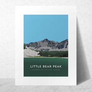 Little Bear Peak Colorado 14er Art Print - High Quality, 14er Poster ...