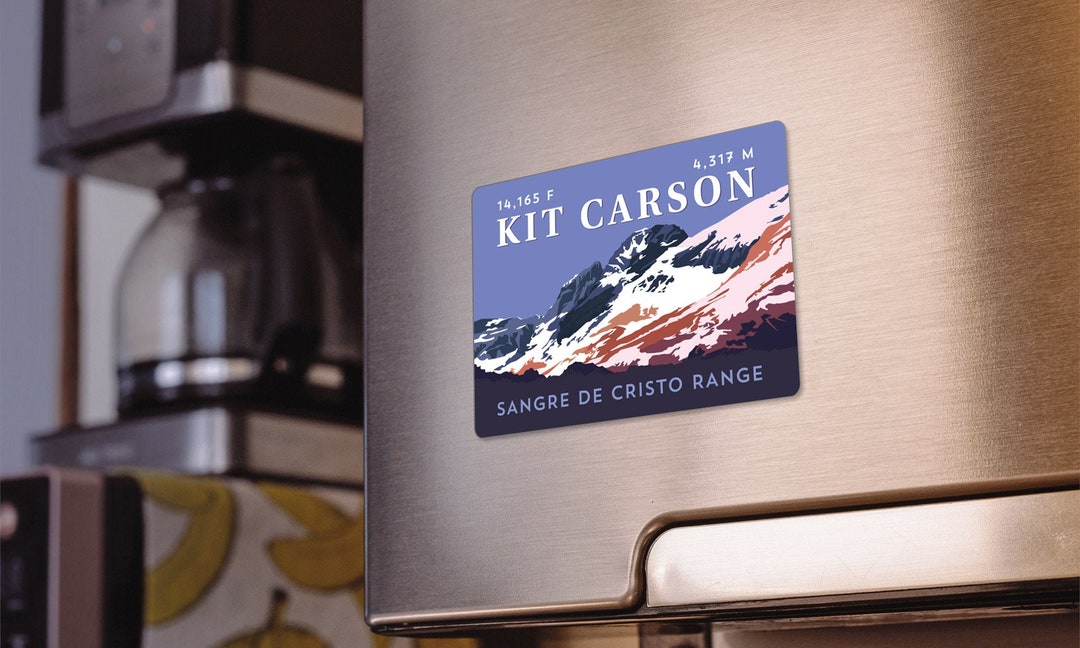 Kit Carson Peak Colorado 14er Magnet - High Quality, Durable, 14er ...