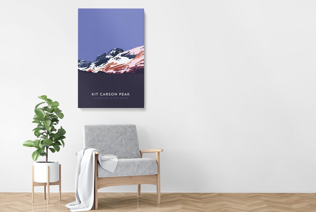 Kit Carson Peak Colorado 14er Canvas Print - Fine Art, Mountain ...