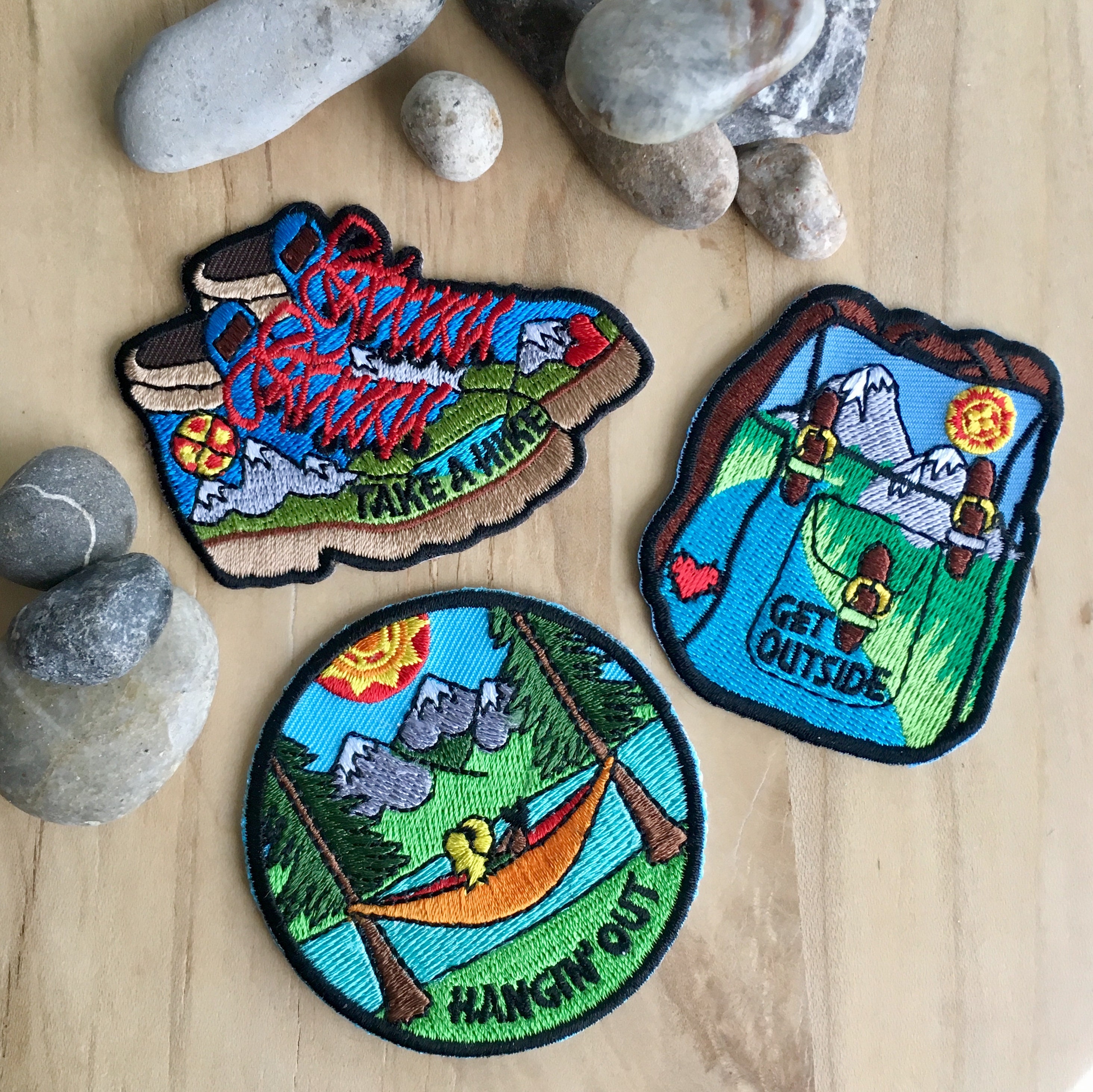 Love The Outdoors Patches Set of 3 Travel Patch IronOn Etsy