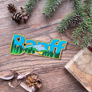Banff National Park Patch: Embroidered Canada Travel Souvenir