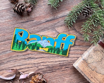 Banff National Park Patch: Embroidered Canada Travel Souvenir