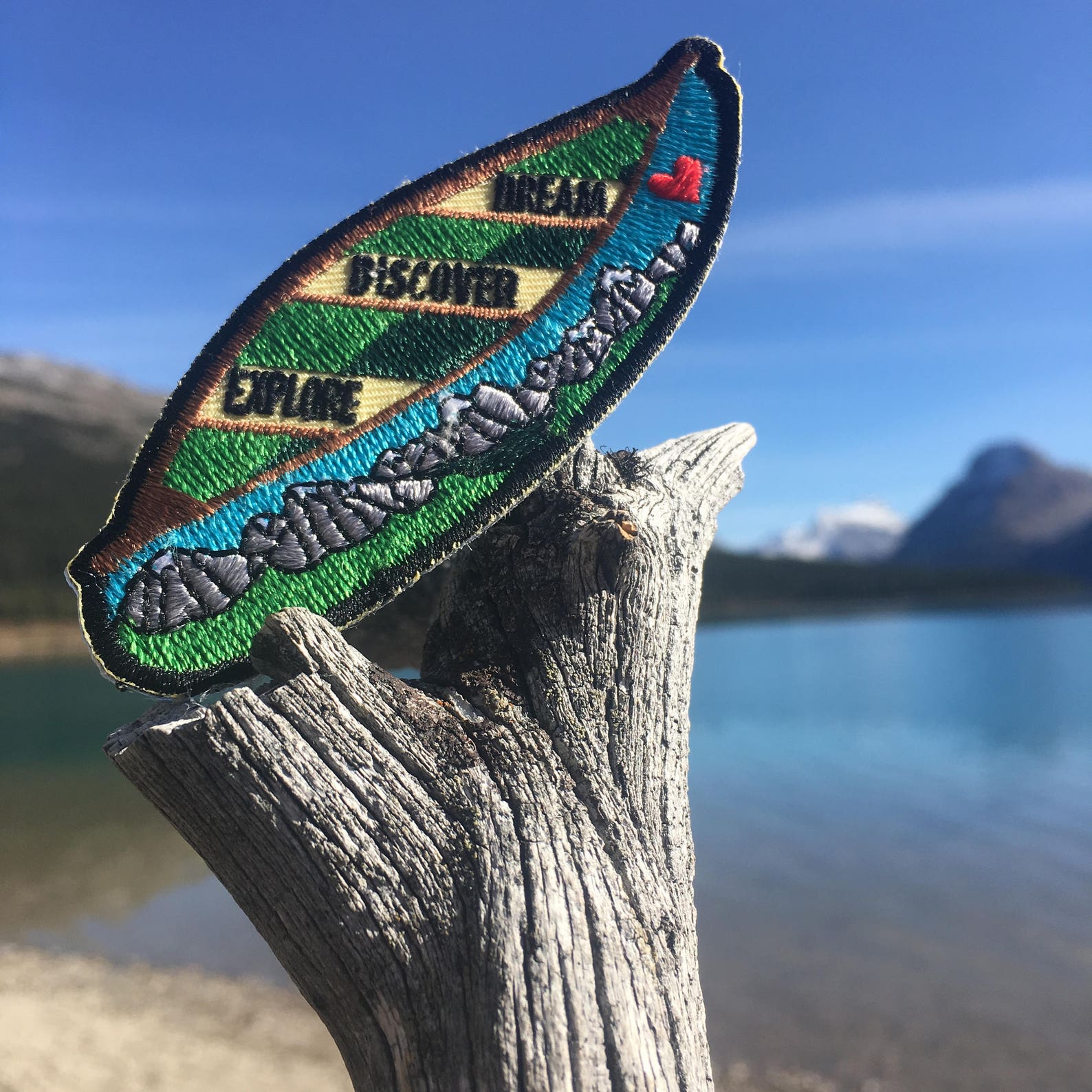 Canoe Patch Dream Discover Explore IronOn and/or SewOn Etsy