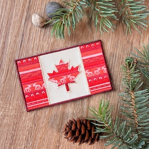 Canada Flag Patch – Canadian Flag Souvenir – Embroidered – Iron-On & Sew-On