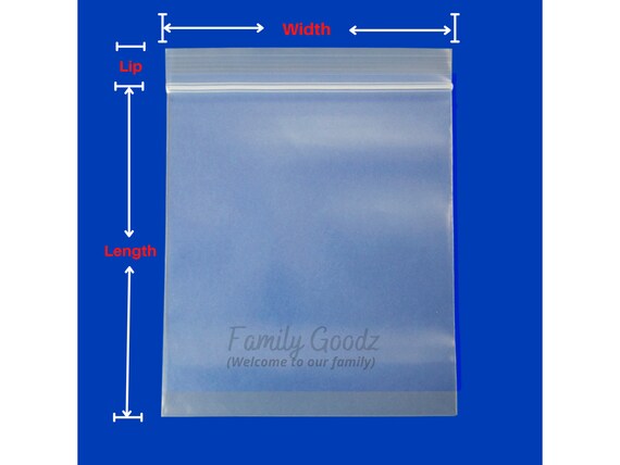 LEVX 22 x 24 Reclosable Zipper Plastic Poly Bags 2 Mil
