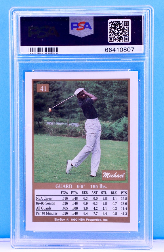 Graded PSA 1990-91 Skybox Basketball Michael Jordan #41 Chicago