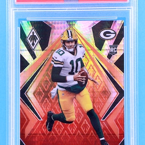 Graded psa 2020 Panini Fire Burst #104 Jordan Love, Rookie Card  (PSA-9 Certified/ Mint) (Green Bay Packers QB) A Real Beautiful Card.