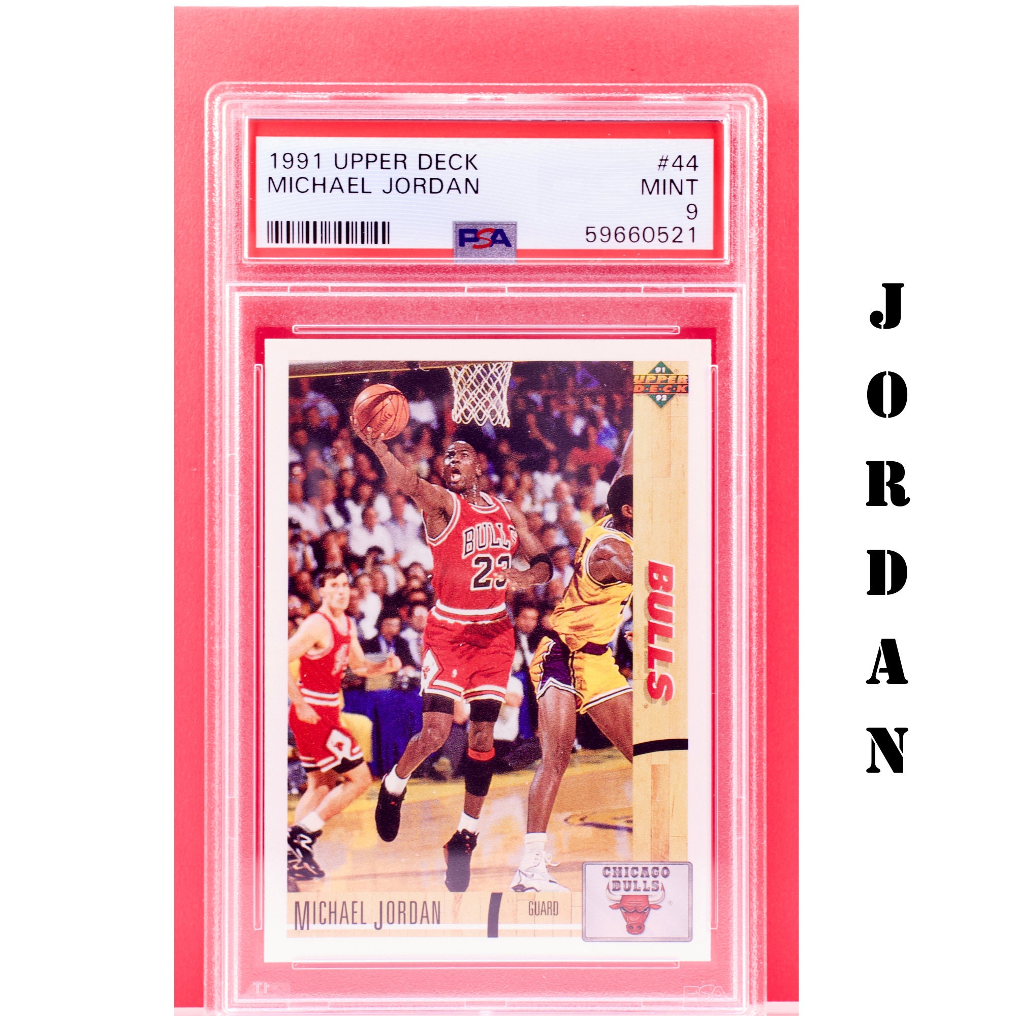 Graded PSA 1991-92 Upper Deck Basketball Michael Jordan #44 