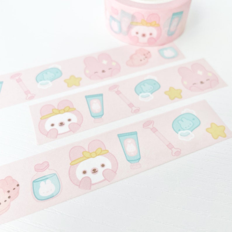 Skincare Bunny Washi Tape