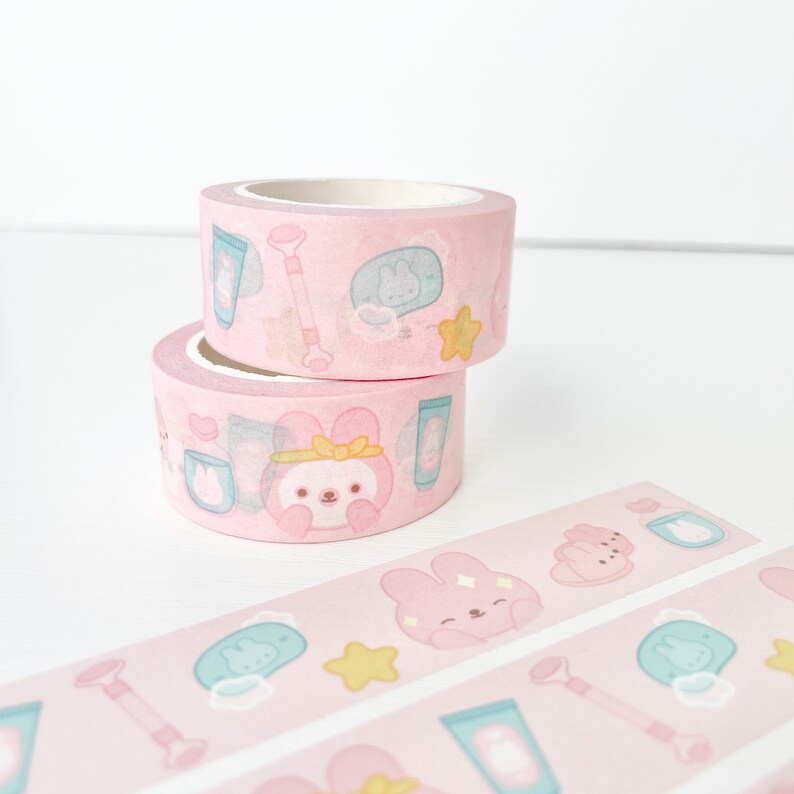 Skincare Bunny Washi Tape