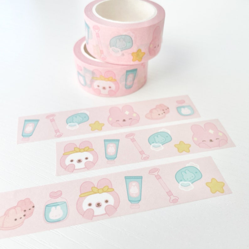 Skincare Bunny Washi Tape