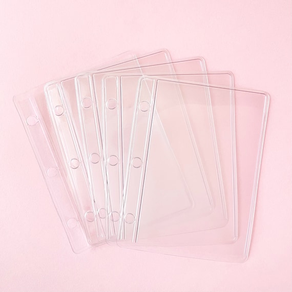 Mini Binder Clear Sleeves Etsy UK