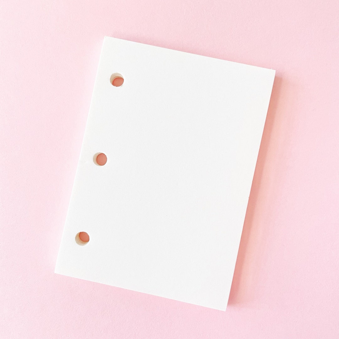 Mini Binder Paper Inserts Etsy