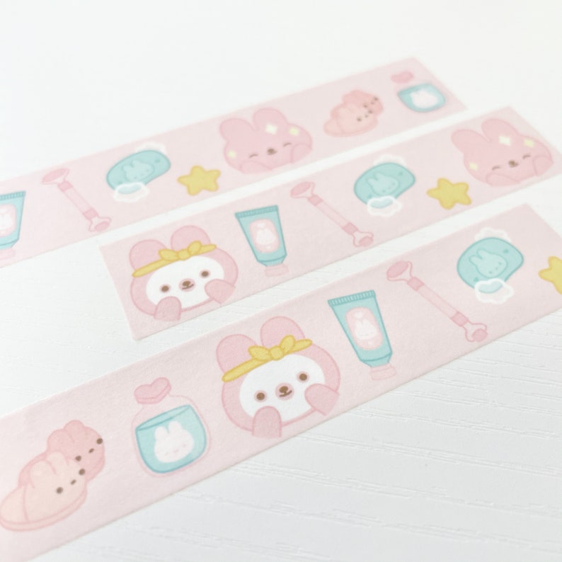 Skincare Bunny Washi Tape